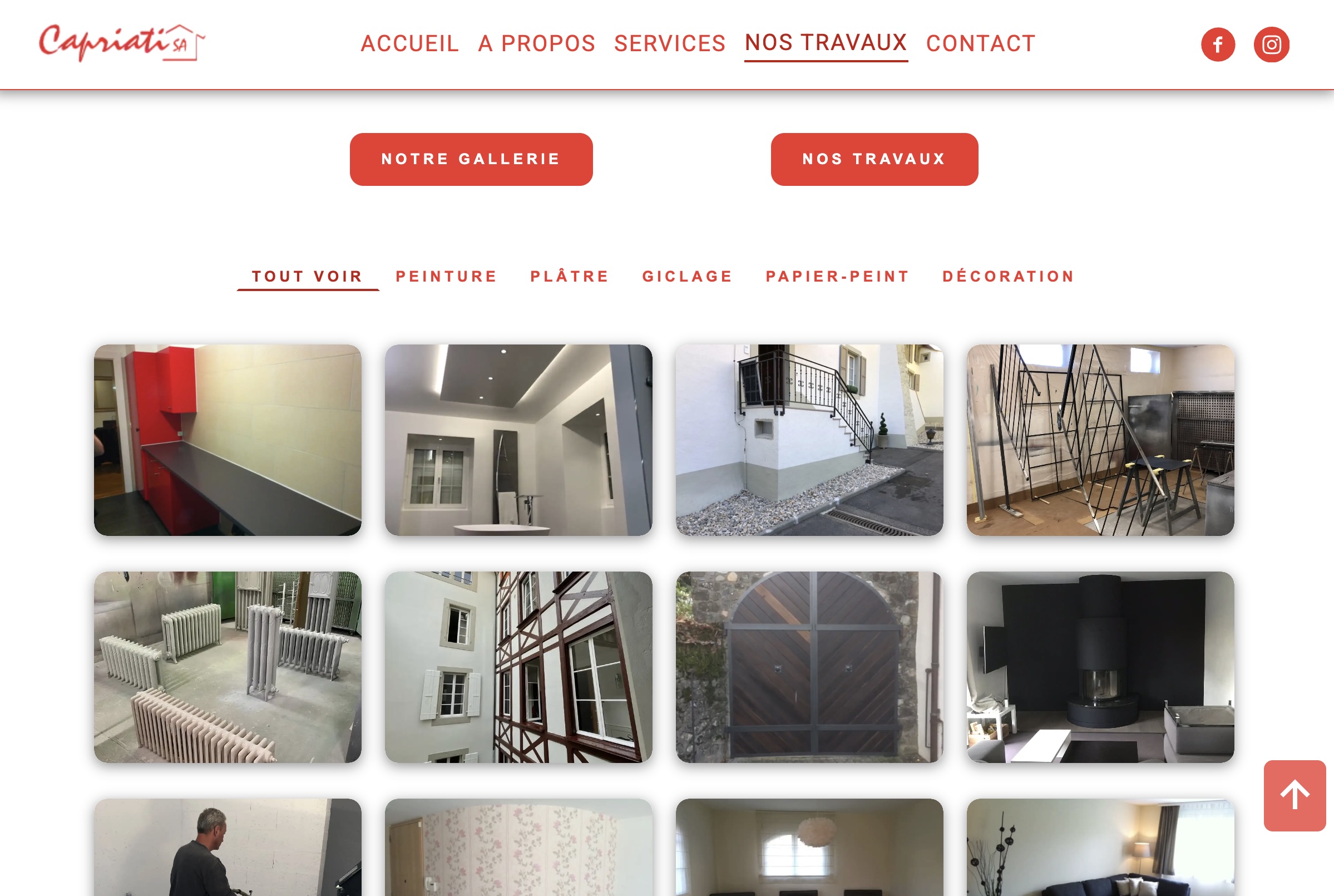 Gallerie des travaux - desktop