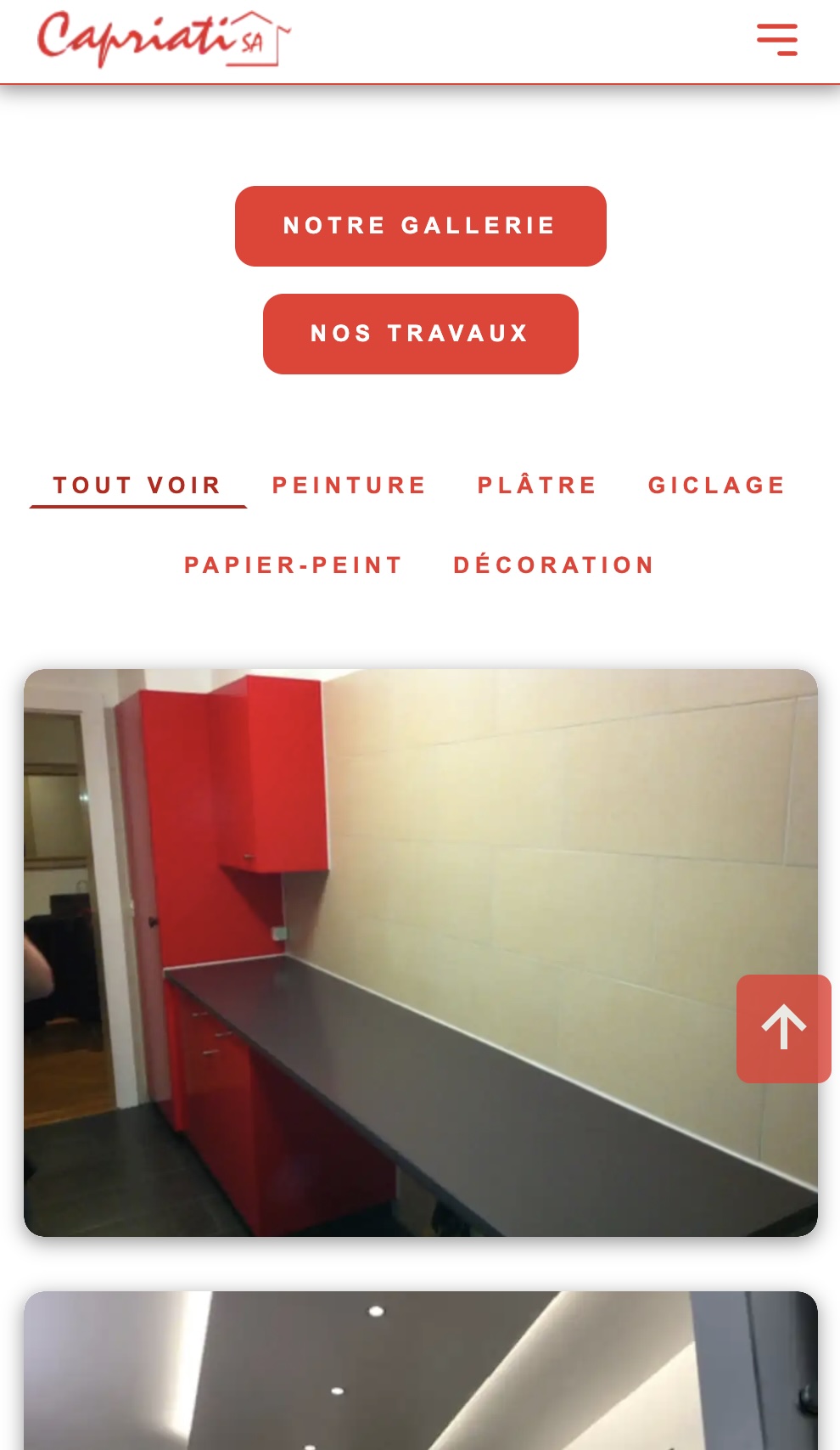 Gallerie des travaux - mobile